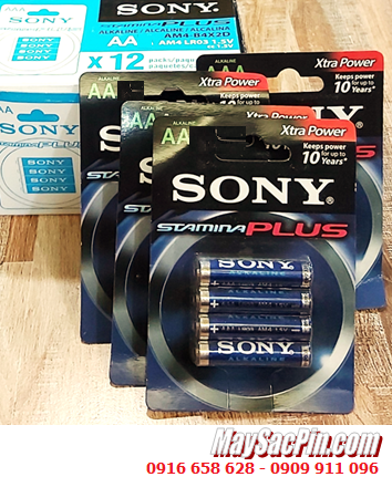 COMBO 12vỉ=48viên Pin AAA 1.5v Sony Alkaline Plus LR6 AM3 Extra Power _Giá chỉ 528.000đ/Hộp